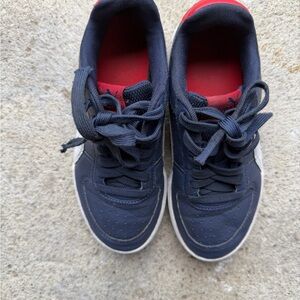 Puma Kids Navy and Red Sneakers